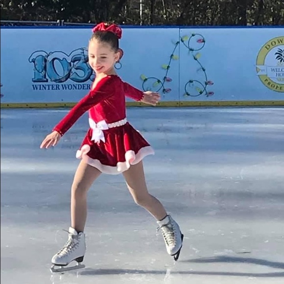 Christmas show figure skating dress - Picture 7 of 10